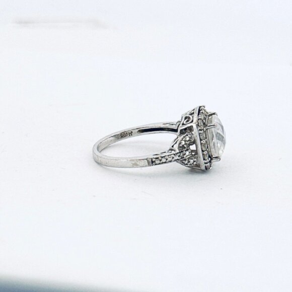 Estate Sterling Silver 925 Ring Size 7 Vintage Solid Band Classic Design - Picture 2 of 11